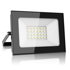 papasbox LED Spotlight 12 V, 20 W LED Floodlight Super Bright 1600 LM Outdoor Floodlight 6000 K Cool White IP65 Waterproof Headlight for Garden, Yard, Patio, Square, Factory