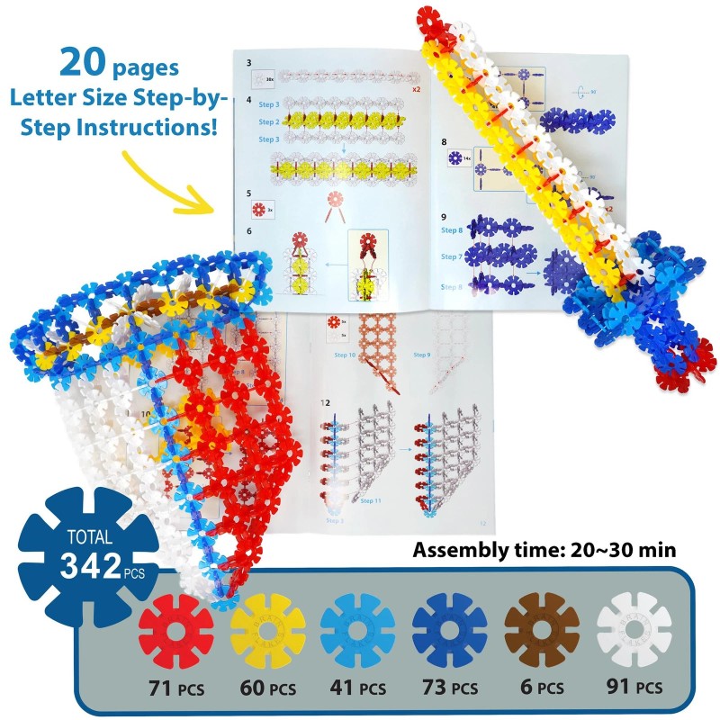 VIAHART Sword & Shield Building Set with Detailed Step by