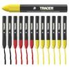 Tracer Construction Lumber Crayon Markers, Pack of 12 - Mixed