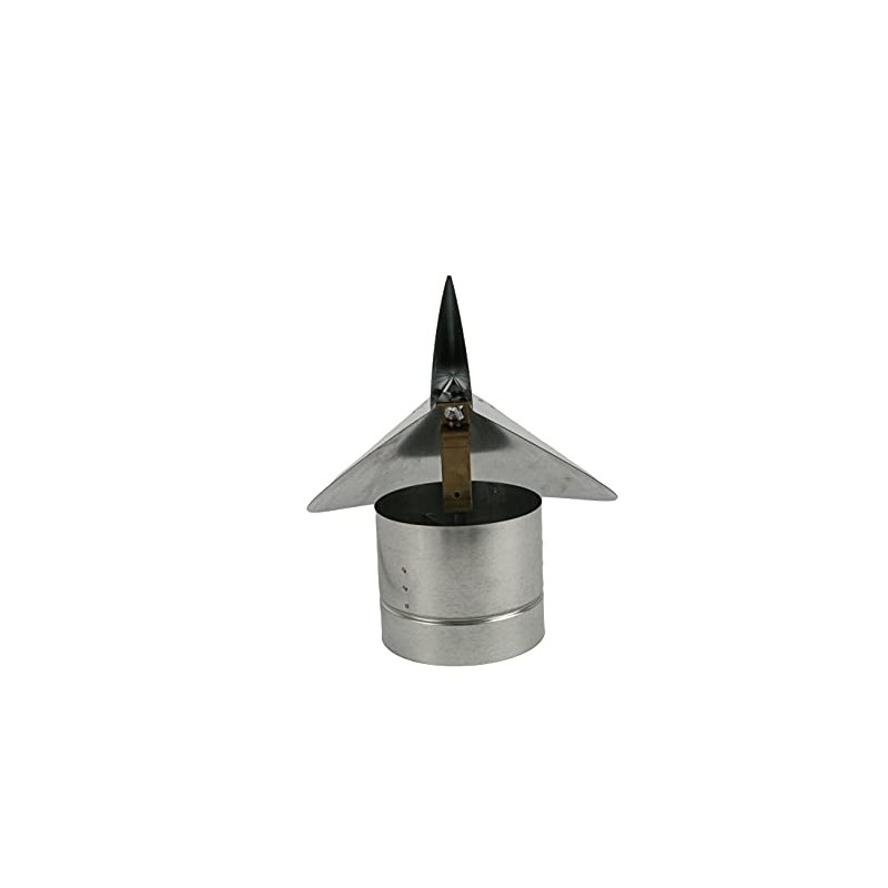 FAMCO Wind Directional Chimney Cap (Galvanized Steel, 9 Inch)