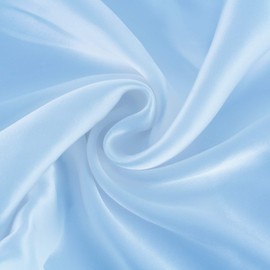 RUIPTSKE 22 Mothers, 100% Silk, 600 Thread Count, Natural Silk Pillowcase, Hypoallergenic with Hidden Zipper, OEKO-TEX Certified (Light Blue, 65 x 65 cm)