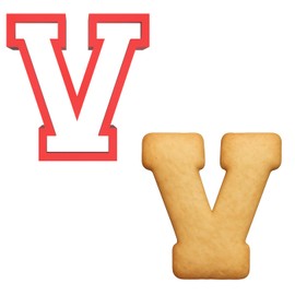 Mighty Gadget 3 inches Varsity Letters Cookie Cutters (V)