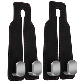 Luxiremi 2pcs Car Seat Hooks for HeadrestPurse Hook for Headrest Car Seat Organizer Hooks Auto Hangers Storage Headrest Hooks for Tool Car Inside Accessories (Black)