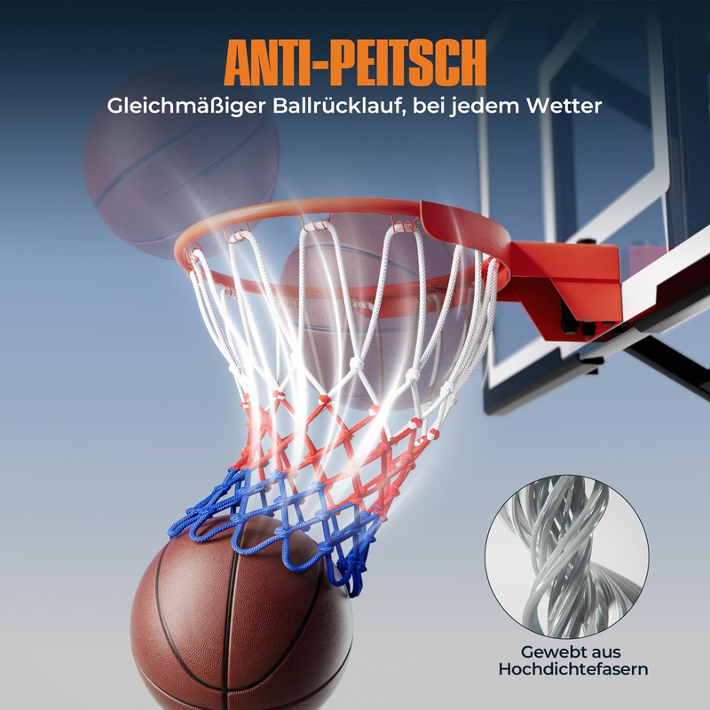 KadoKado Pack of 2 Basketball Net Replacement - Professional Basketball
