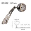 Baitcasting Reel Handle 32mm/1.26in Ergonomic Metal Fishing Reel Handle for