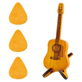 Lotsdonxia Wooden Acoustic Guitar Pick Holder Box – Premium Wood Pick Storage Case Gift for Musicians Guitar Picks, Ukulele Picks, and Music Lovers