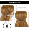 Hotop 15 Pieces Elastic Hook Hair Tie Styling Ponytail Holder
