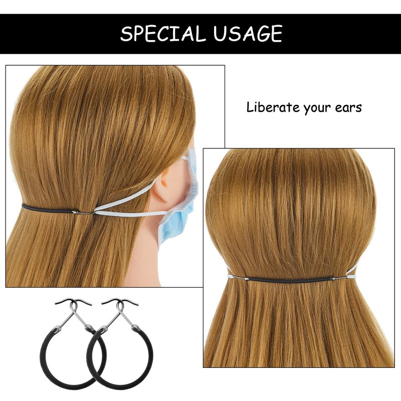 Hotop 15 Pieces Elastic Hook Hair Tie Styling Ponytail Holder
