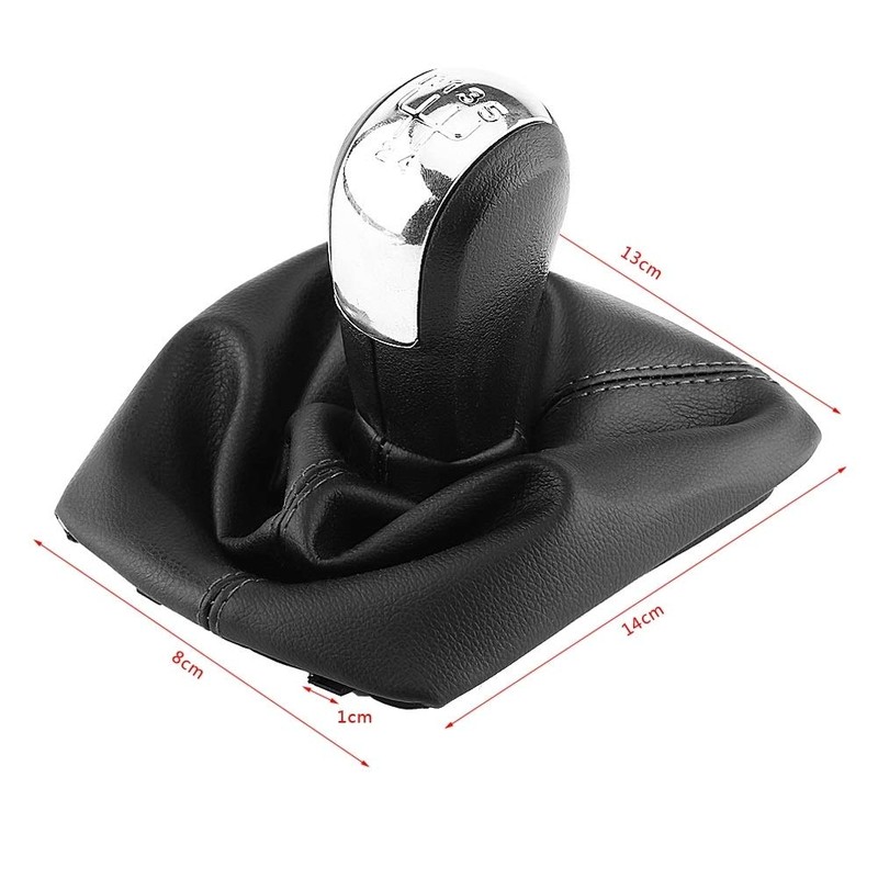 KSTE 5-Speed Car Gear Knob Gear Stick Gaiter Boot Kit