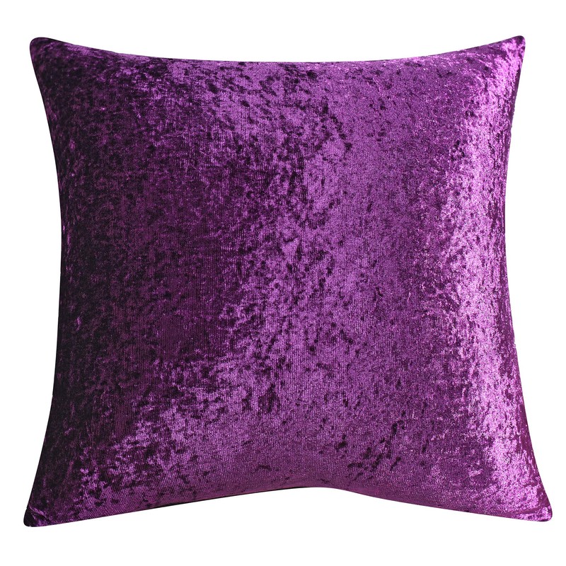ZIMEL HOMES Pack of 2 Crushed Velvet Cushion Covers 43