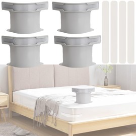 4 Pack Bed Sheet Holders with Closure Strips, Bed Sheet Holder for Corners, Bed Sheet Fastening Clips Fits All Mattress Sizes, Easy Installation, Bed Sheet Tensioners Fixed