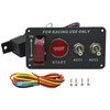 BYYOUIV 12V 4-in-1 Ignition Switch Panel Kit - Red LED