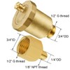 BesNPT Brass 1/8" NPT Male Air Vent Valve Automatic Float