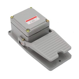 Foot Switch Non-Slip Pedal Control Power Switch Aluminium Shell Momentary Silver Contacts LT3