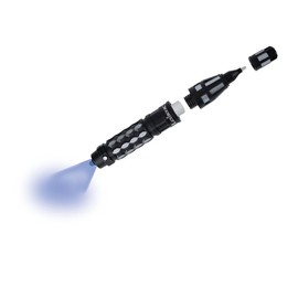 Lexibook - Spy Mission, Spy Pen with Invisible Ink to Write Secret Messages, UV decoding Lights and Secret Compartment, Black, RPSPY02