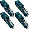 Adjustable Flat Bungee Cords with Hooks, Bungee Straps with Anti-Rust