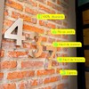 Números para CASA 3D- Inoxidables- Grandes- 30 cm de altura-