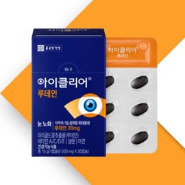 종근당건강 아이클리어 눈사랑 루테인 500mg x 30캡슐 1개 Jongkundang Health Eye Clear Eye Love Lutein 500mg x 30 Capsules 1 Pack
