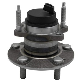 TRQ Rear Driver Side Passenger Side Wheel Bearing & Hub Assembly with ABS Sensor Compatible with 2010-2013 Kia Forte Forte Koup