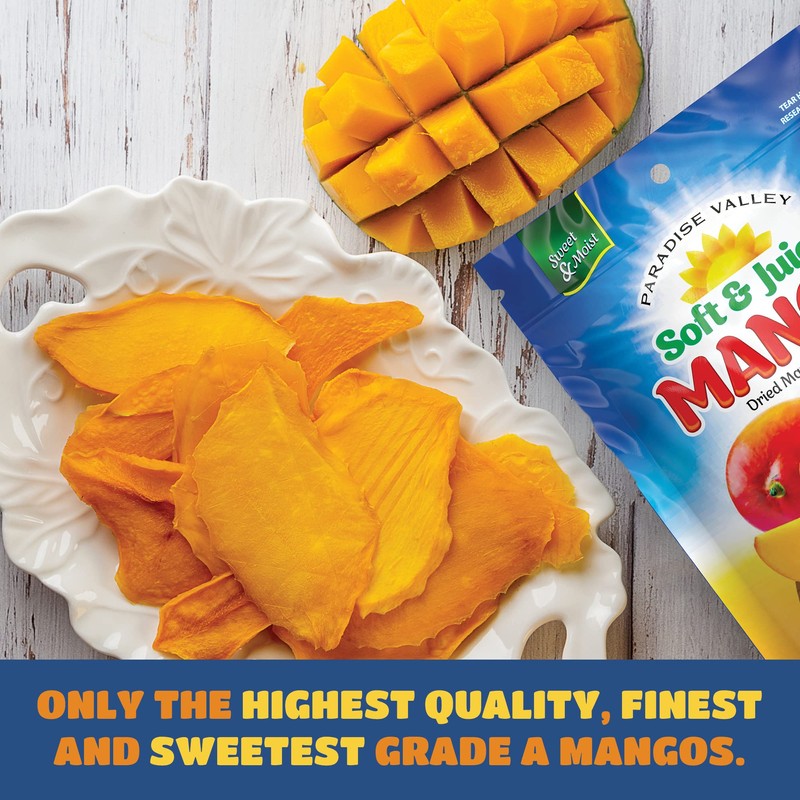 Dried Mango Slices - Delicious Texture Soft & Juicy Low