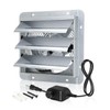 Aibabcue Shutter Exhaust Fan, 10 in Wall Mount Greenhouse Ventilation