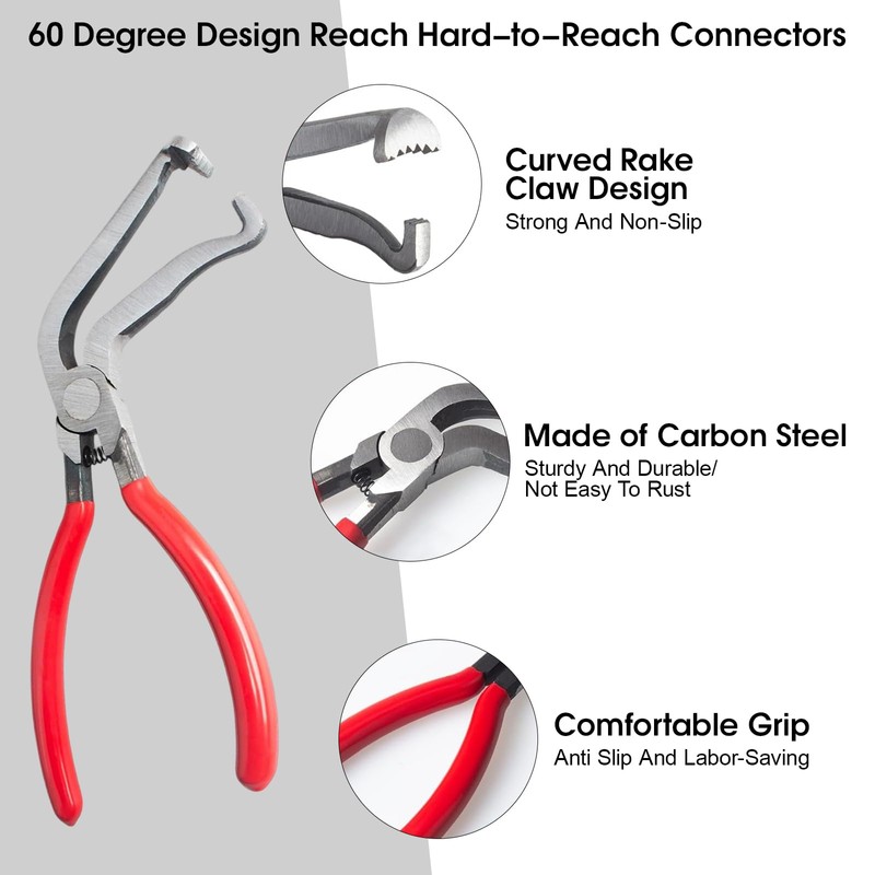 3Pcs Electrical Disconnect Pliers Set, Automotive Electrical Connector Pliers and