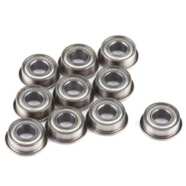 10 Pcs F686ZZ Flanged Radial Ball Bearings Mini Metal Steel Double Shielded Flanged Ball Bearings 6*13*5mm Flanged Miniature Bearing
