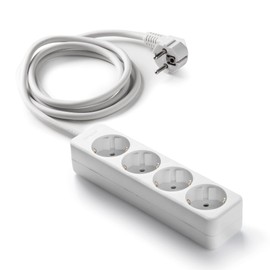 Famatel Famatel M258255 Steckdosenleiste mit 4 Steckdosen, ohne Schalter, 9/504