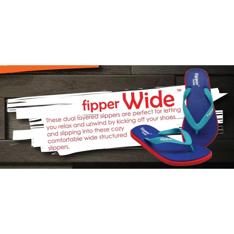Fipper Slipper | Wide | Rubber Thongs for Men |