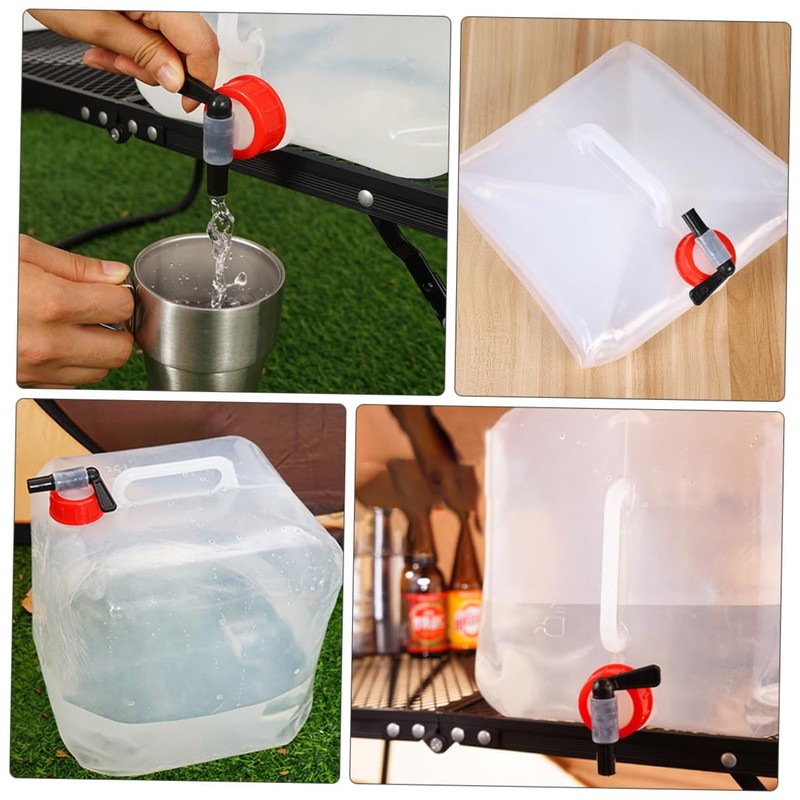 KOMBIUDA 1pc Outdoor Water Tank Portable Water Container Spigot for