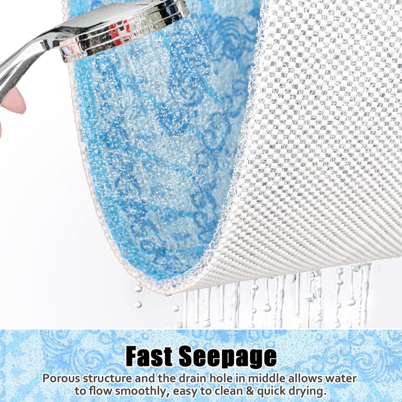 Square Shower Mat Non Slip: 27x27 Inch Extra Large Shower