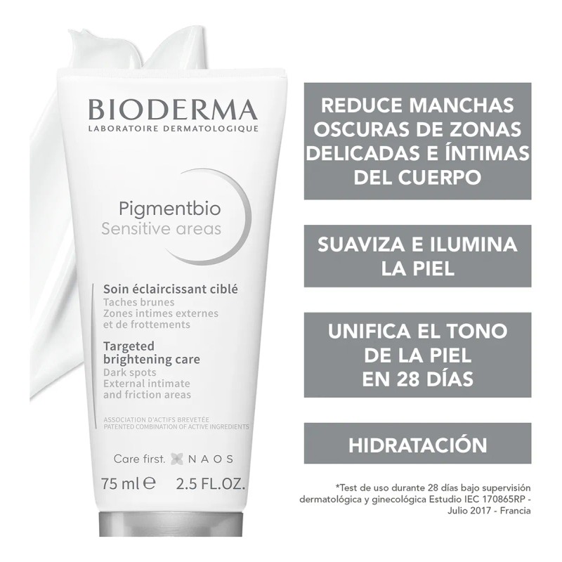 Bioderma Pigmentbio Sensitive Areas 75ml Todo Tipo De Piel Noche