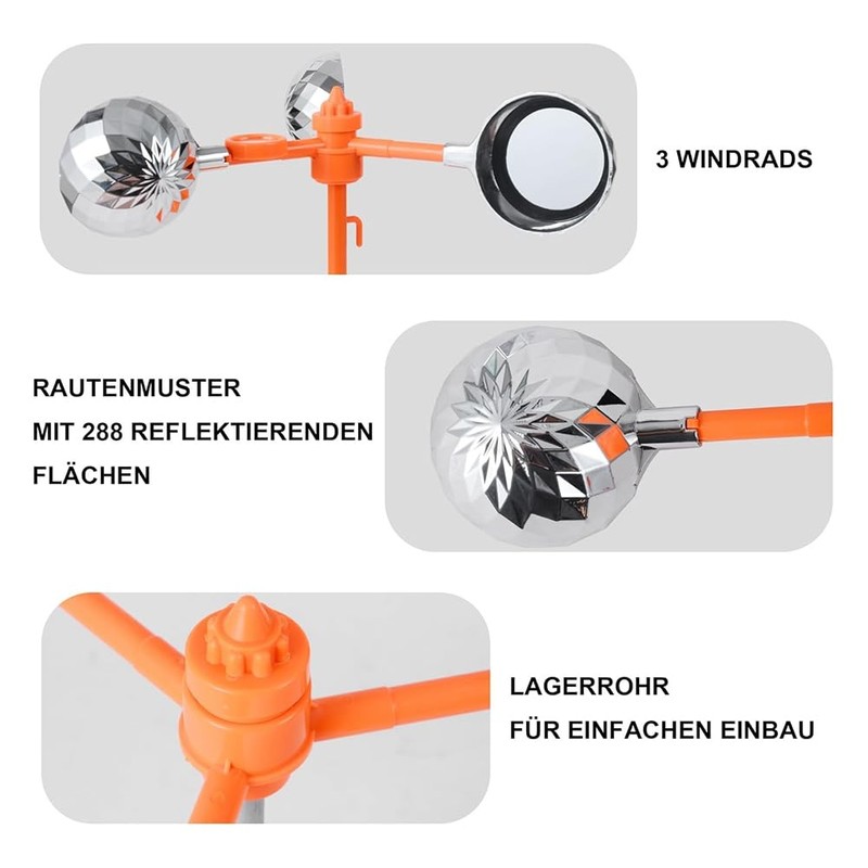 berjalan Pigeon Deterrent,Bird Deterrents for Outside Patio,Reflective Bird Deterrent for