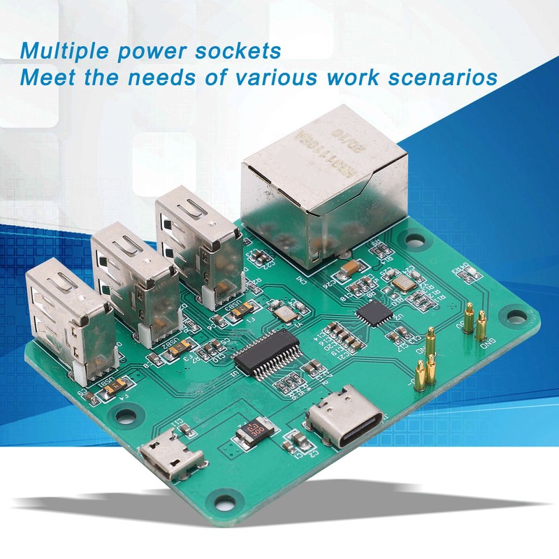 HUB Expansion Board Integrated USB to Ethernet Accessories for Raspberry