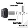 RealPlus 6 Pack Combination Cam Lock 1-1/8" Cylinder Coded Cabinet