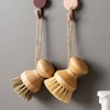 Multi-purpose Wooden Brush for Abalone & Shellfish Cleaning (Kitchen) 02 Wooden Cleaning Brush - Beige 3ea