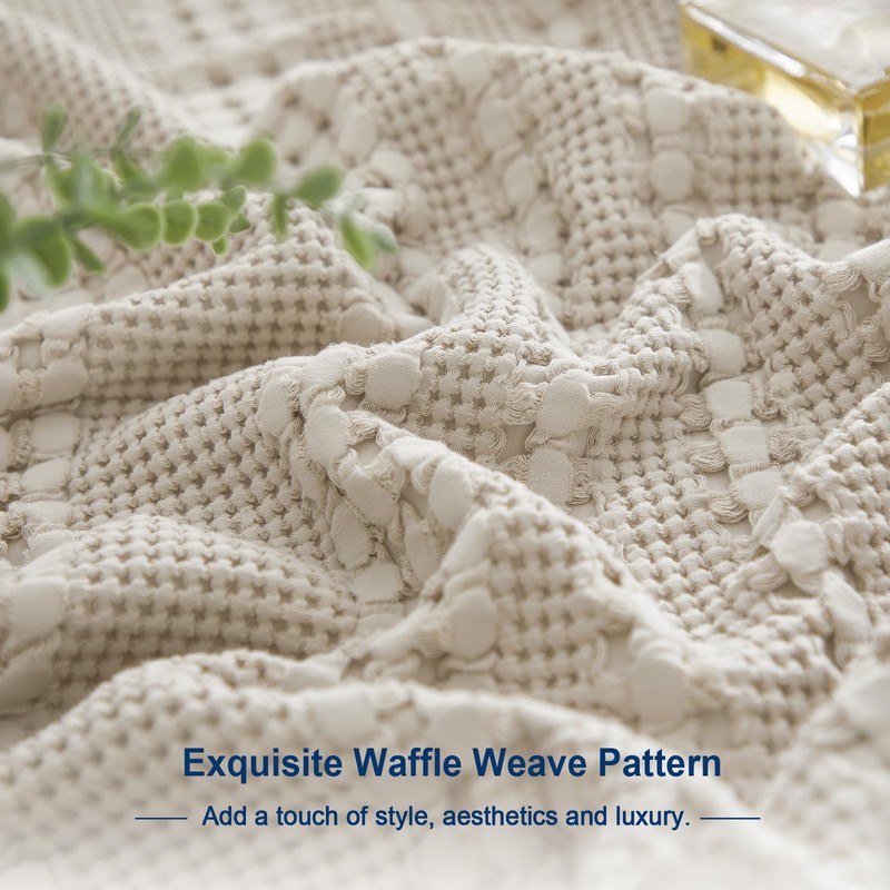 PHF Waffle Weave Euro Sham Cover 26" x 26" Throw