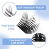 Cluster Eyelash Extensions, 144 Pieces, Cluster Eyelashes, Individual Eyelashes, D-Curls,