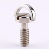 1/4" D‑Ring Screw, Stainless Steel D Shaft D-ring 1/4" Mounting