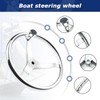 3 Spoke Stainless Steel Boat Steering Wheel 13-1/2" Dia with