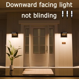 illumishin Outdoor Wall Sconce Light Motion Sensor LED Wall Mount Lamp Modern Exterior Lighting Fixture Aluminum for Porch Front Door Garden Yard Patio Garage Walkway