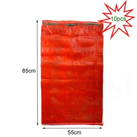 10PCS Onion Storage Bags 21.65 x 33inch Produce Storage Mesh Bags Breathable Extra Large Vegetable Storage Bags Net Bags Holds up to 60 lbs with Drawstring for Citrus Onions Potatoes Storage (Red)
