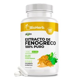 BioHerb® | Fenogreco 100% Puro Extracto Orgánico de Alta Concentración, Fórmula Natural, Potente y de Máxima Pureza