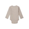 Noppies Unisex Baby Romper Rib Nino Long Sleeve Jumpsuit, Taupe