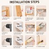 Toilet Safety Rail with Paper Holder & Storage Shelf, Bathroom