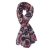 PANTONIGHT Scarf for Women Circle Rings Print Fashion for Spring