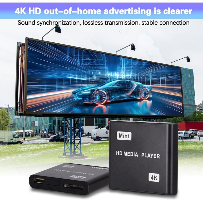 HDMI Media Player, 4K Full HD Digital Media Player with