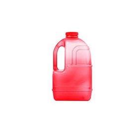 H8O 1 Gallon Square BPA Free Water Bottle with 48mm Cap (Red)