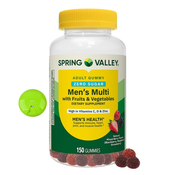 SUREFECT SUREFECT Spring Valley Zero Sugar Men's Multivitamin Gummies -