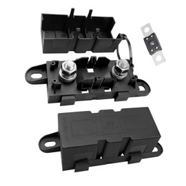 1Set MEGA Car Fuse Holder with 150A Fuse ABS Plastic Mega High Current Fuse Holder for Cars Trucks Construction Vehicles Buses Caravans or Audio Systems (150A)